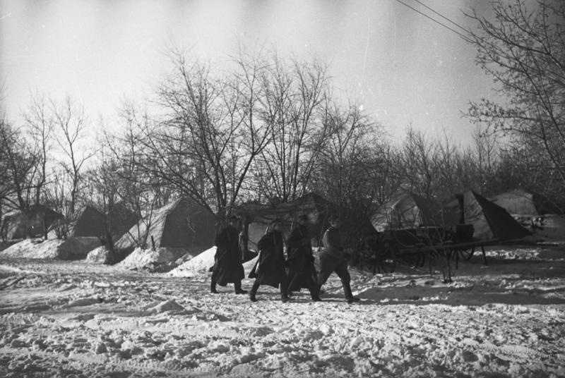 Польская дивизия. Палаточный городок, 1941 - 1942, Оренбургская обл.