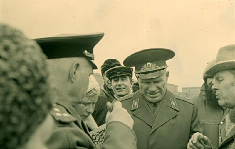 Генерал-лейтенант Григорий Самойлович на Поклонной горе, 1987 год, г. Москва