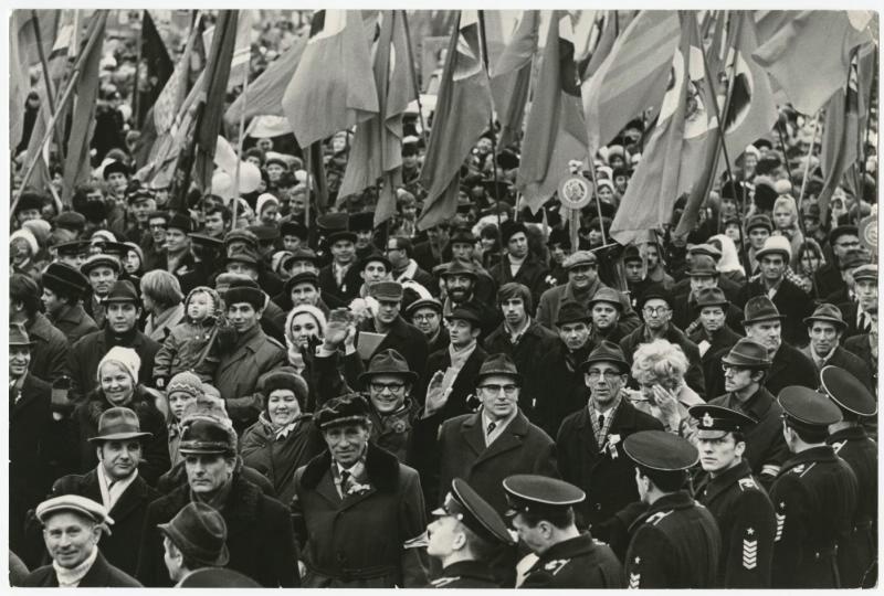 Демонстрация, 1973 год, г. Ленинград