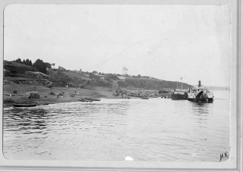Рука, берег, пароходы, 1890-е