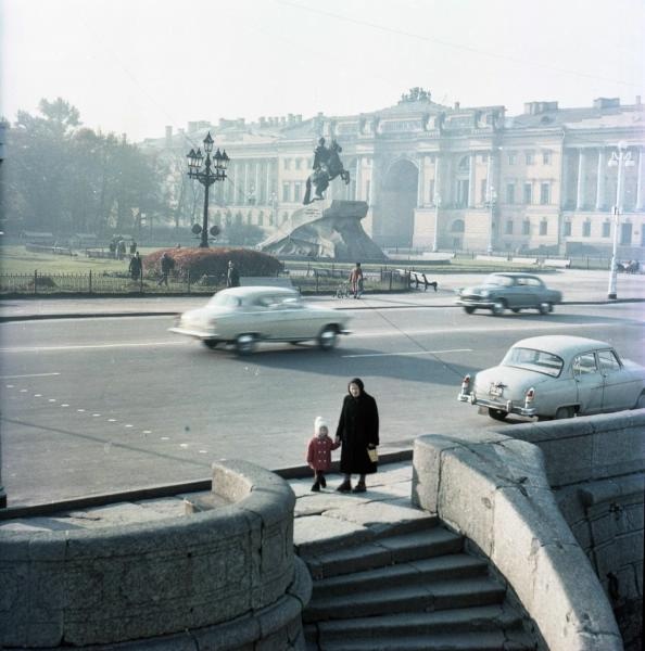 Петр I с крыши дебаркадера, 1961 - 1969, г. Ленинград
