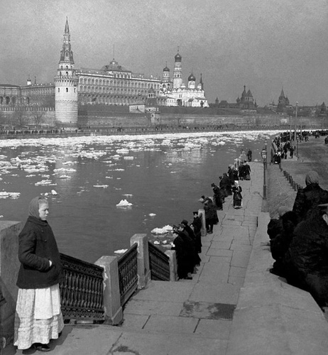 Ледоход на Москве-реке возле Кремля, 1900 - 1903, г. Москва