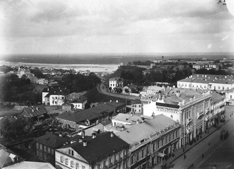 Вид на Нижний Базар, 1900-е, г. Нижний Новгород