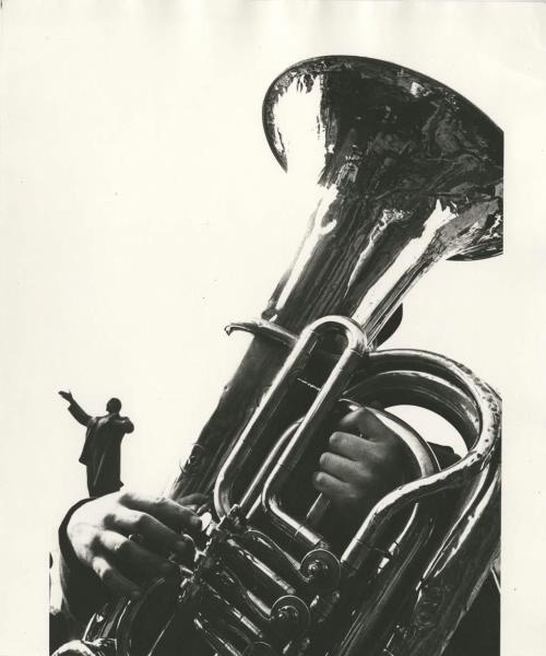 Трубач, 1960-е, г. Москва. Выставка «15 лучших фотографий Владимира Лагранжа» с этой фотографией.
