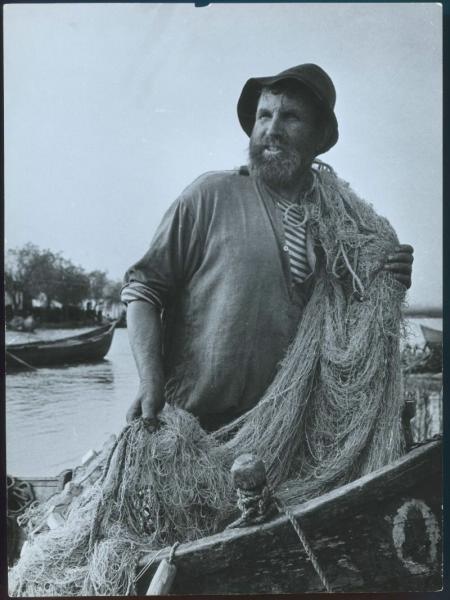 Портрет рыбака, 1952 год, Украинская ССР, Вилково. Из серии «Рыбаки».