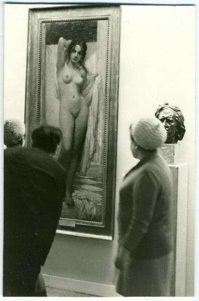 В Эрмитаже, 1971 год, г. Ленинград. Выставка «Эрмитаж снаружи и внутри» с этой фотографией.&nbsp;
