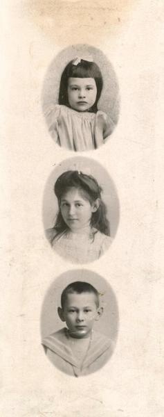 Портреты детей Саввы Тимофеевича Морозова Люлюты, Марии и Тимофея, 1900 - 1903