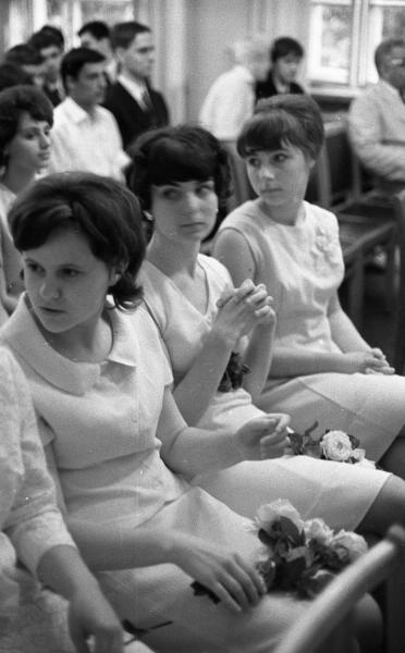 Выпускницы московской школы № 135, 1967 год, г. Москва
