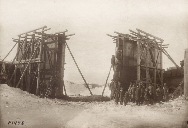 Череповец. Ремонт ворот шлюза, 1900-е, г. Череповец и Череповецкий район