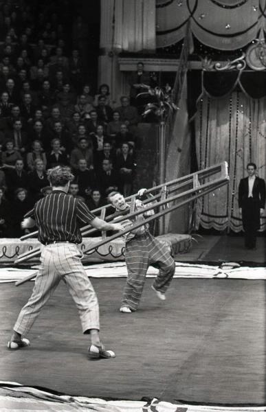 Клоуны Василий Мозель и Онисим Савич, 1958 - 1961, г. Москва