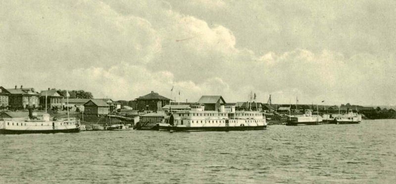 Череповец. Пассажирская пароходная пристань, 1900-е, г. Череповец и Череповецкий район