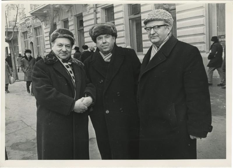 В.А. Темин. Встреча на улице, 1970-е