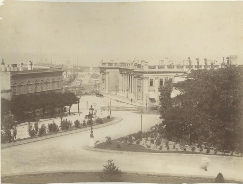 Вид порта и Думы, 1890 - 1900, Херсонская губ., Одесский у., г. Одесса