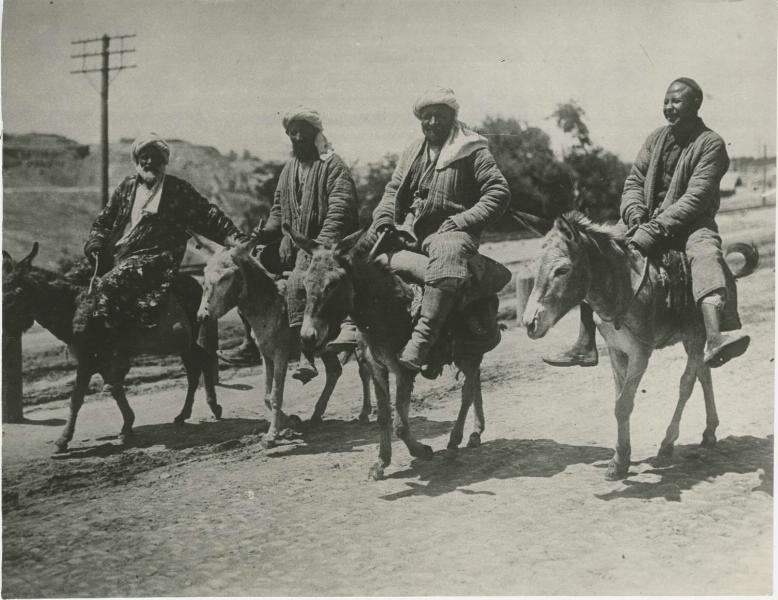 Дехкане на ишаках, 1929 год, Узбекская ССР