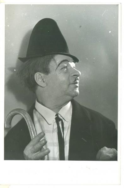 Клоун Карандаш, 1950-е. Заслуженный артист РСФСР Михаил Николаевич Румянцев.