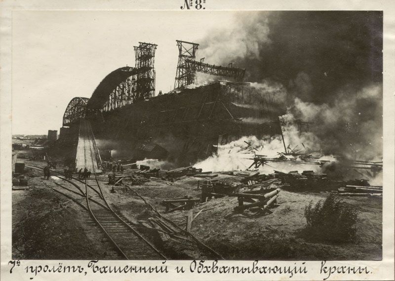 7-ой пролет, башенный и обхватывающий краны, 7 июля 1914, г. Симбирск. С 1924 года - Ульяновск.