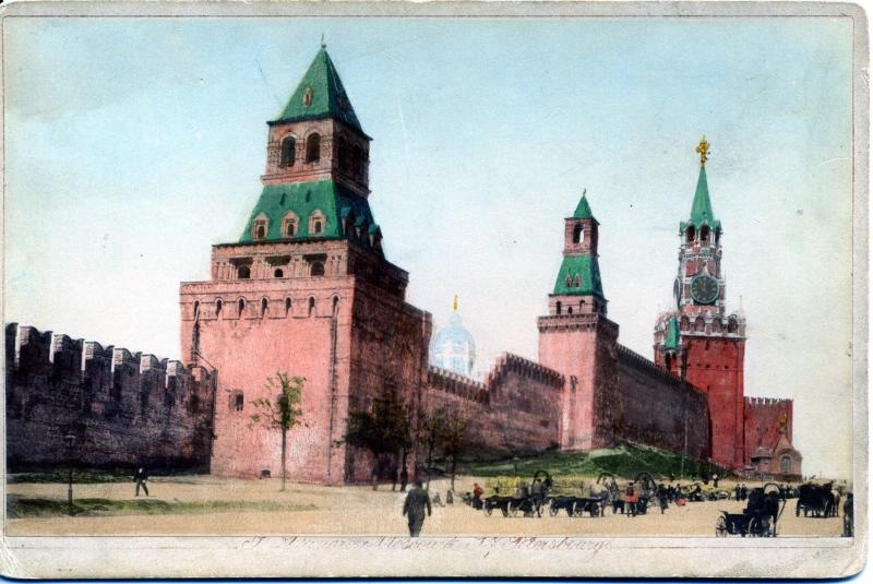 Около кремлевской стены, 1900-е, г. Москва