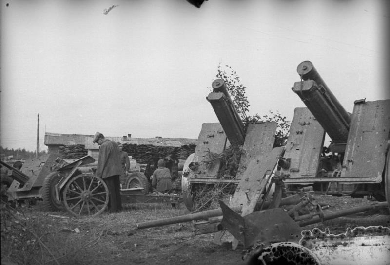 Артиллерийские трофейные орудия, 1941 - 1945