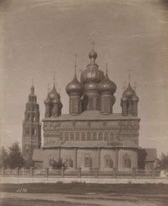 Церковь Иоанна Предтечи в Толчкове, 1890 - 1909, Ярославская губ., г. Ярославль. Строилась с 1671 по 1687 год в Толчковской слободе, на правом берегу Которосли. Колокольня построена в 1690 году.