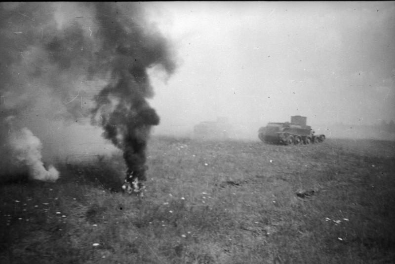Дым, танк, взрыв, 1935 - 1941, СССР