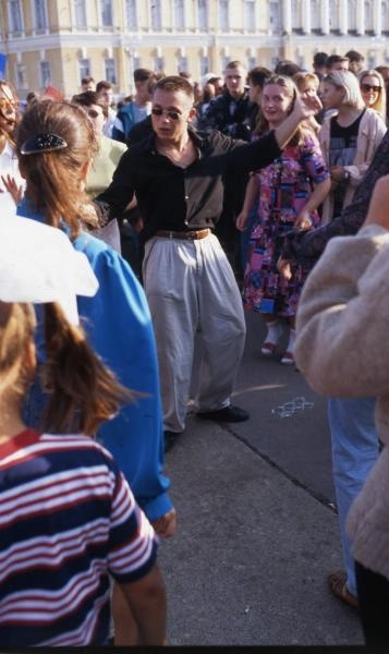 Танцы на Дворцовой площади., 1995 год, г. Санкт-Петербург