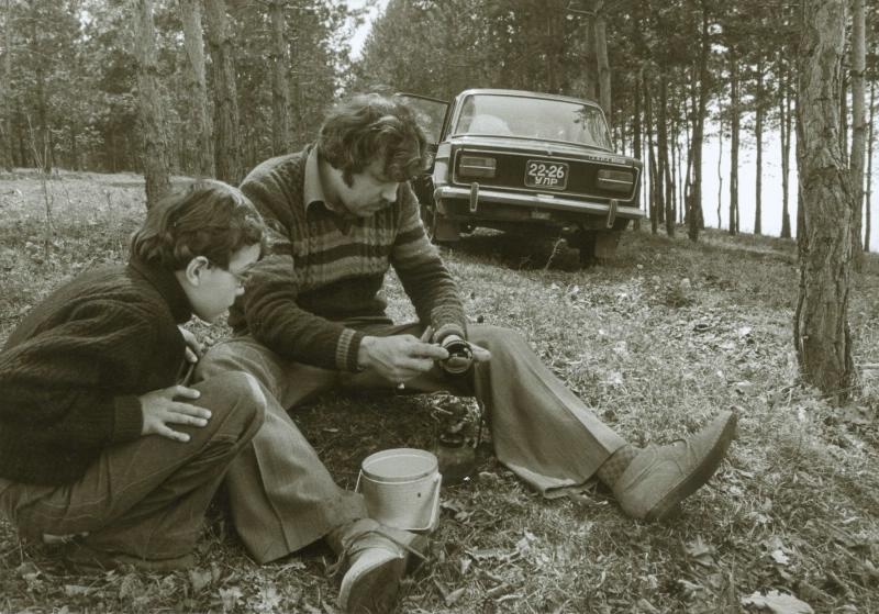 В лесу, 1981 год, Куйбышевская обл., г. Тольятти
