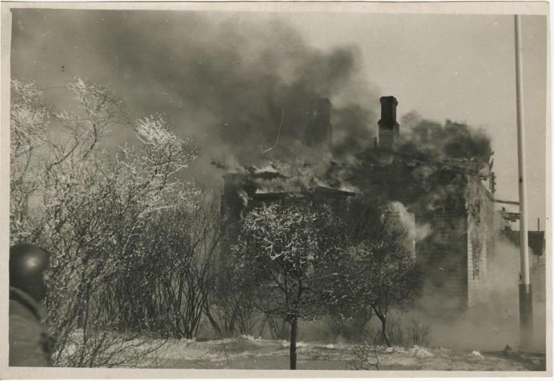 Финская война. Горящий дом, 1939 год
