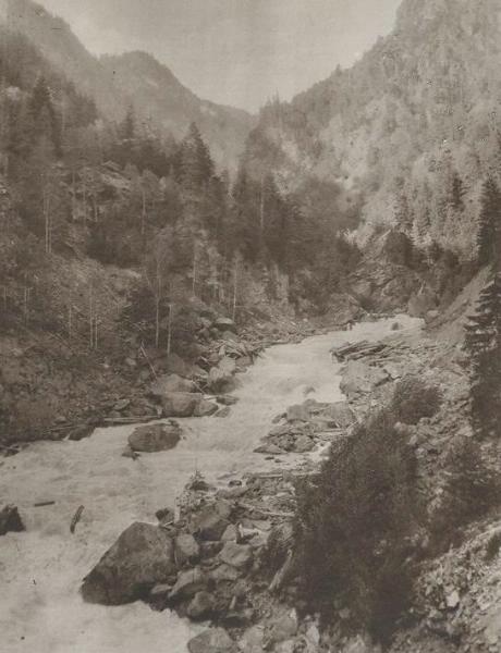 Сплав леса самотеком, 1928 год