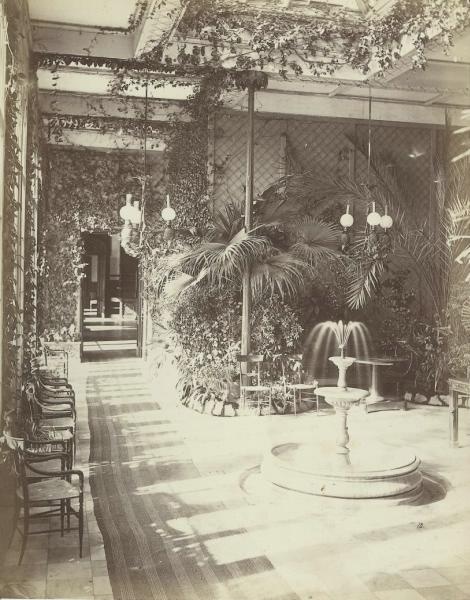 Зимний сад Воронцовского дворца в Алупке, 1890-е, Таврическая губ., п-в Крым