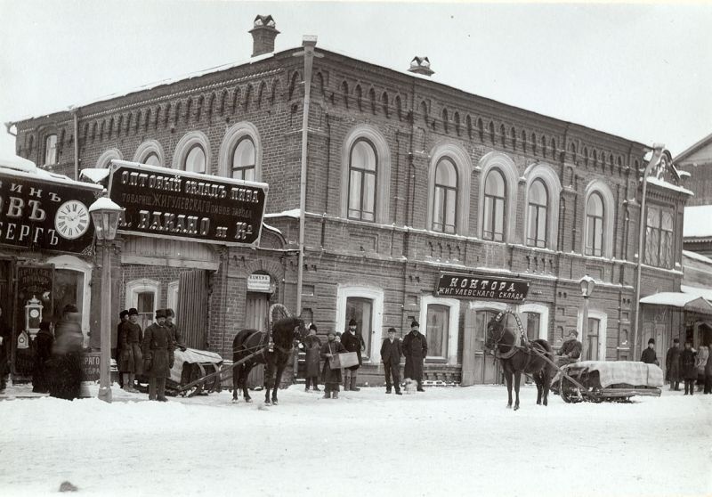 Склад Жигулевского пивоваренного завода А. Вакано, 1900-е, г. Самара и Волжский район. Завод был построен в 1881 году австрийским подданным Альфредом Филипповичем фон Вакано.