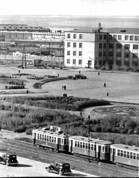 Магнитогорский комбинат. Площадь Заводоуправления, 1937 год, г. Магнитогорск