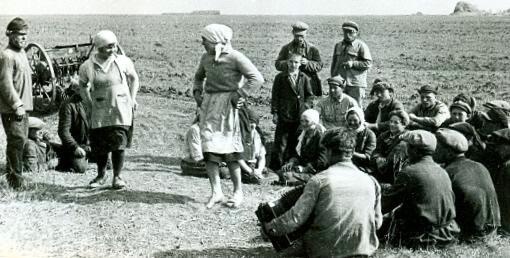Концерт на колхозном току, 1930 год, Северный Кавказ, Кубань