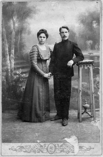 Портрет супружеской пары, 1890 - 1905, Саратовская губ., г. Аткарск