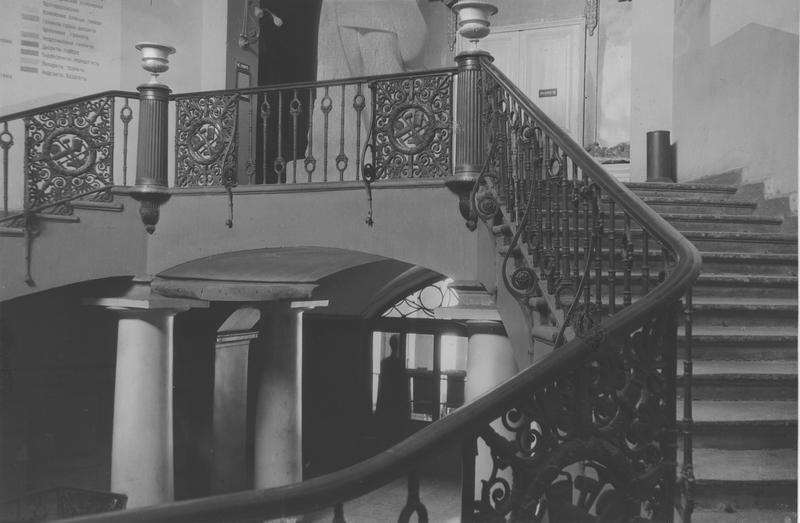 Горный институт. Лестница главного входа, 1946 - 1949, г. Ленинград