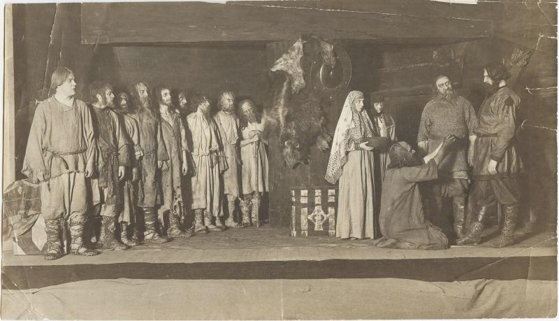 Сцена из спектакля, 1910-е, г. Санкт-Петербург. В 1914–1924 годах – Петроград.