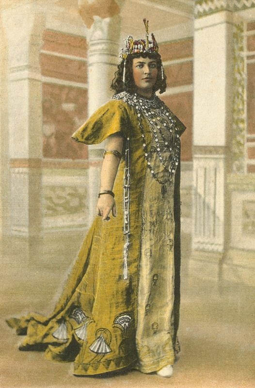 Александра Чалеева в партии Амнерис в опере Дж. Верди «Аида», 1910-е, г. Москва
