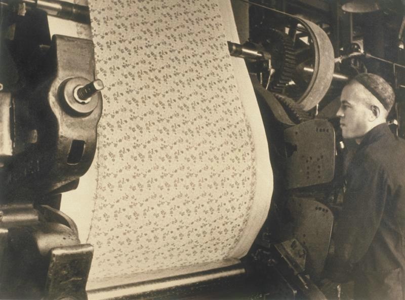 Ташкентский текстильный комбинат. Отделочная фабрика, 1938 год, Узбекская ССР