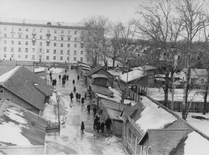 Рыночная площадь, март 1959, г. Череповец и Череповецкий район