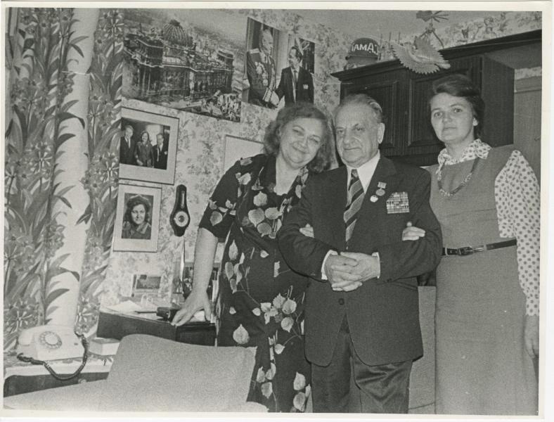В.А. Темин с супругой, 1970-е