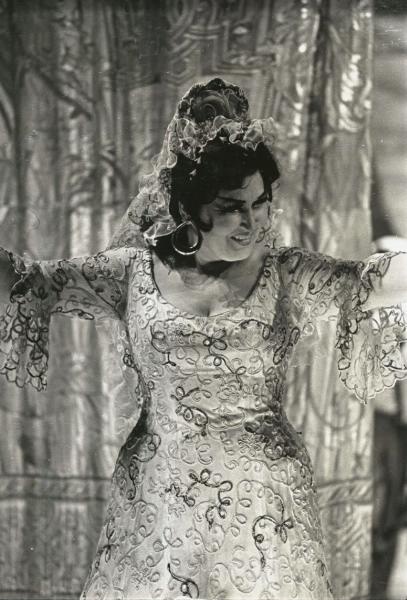 Ирина Архипова на сцене, 1970-е, г. Москва