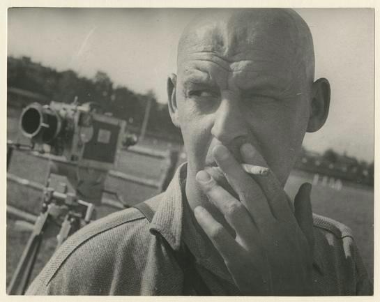 Александр Родченко на съемках на стадионе «Динамо», 1934 - 1936, г. Москва