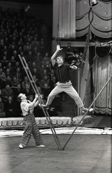 Клоуны Василий Мозель и Онисим Савич, 1958 - 1961, г. Москва