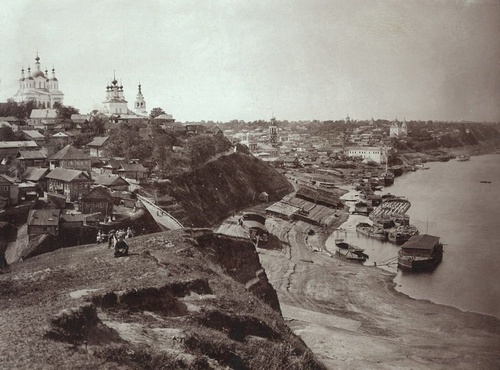 Павлово-на-Оке. Вид с Троицкой горы, 1895 - 1904, г. Павлово