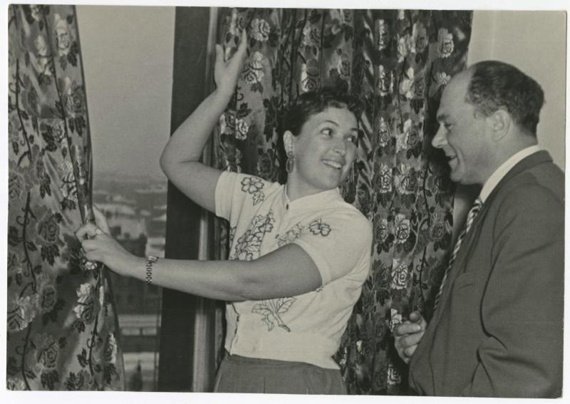 Клара Лучко и Сергей Лукьянов, 1952 год