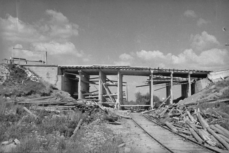 Разрушенный мост, 1944 год, Ленинградская обл., г. Выборг