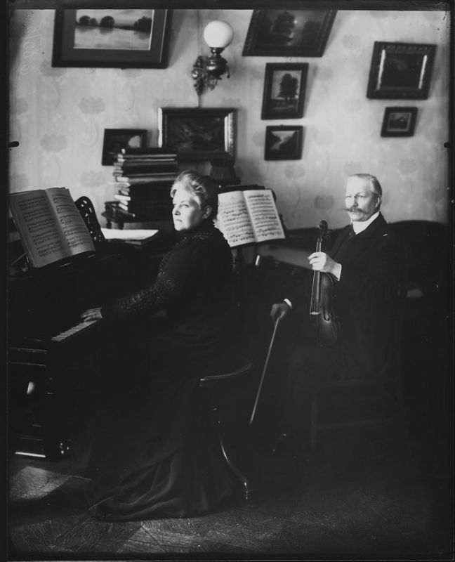 Павел Милюков с женой, 1900-е, г. Санкт-Петербург