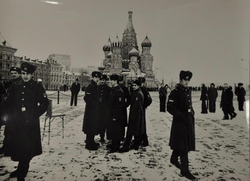 Солдаты Красной Армии на Красной площади, 1970-е, г. Москва