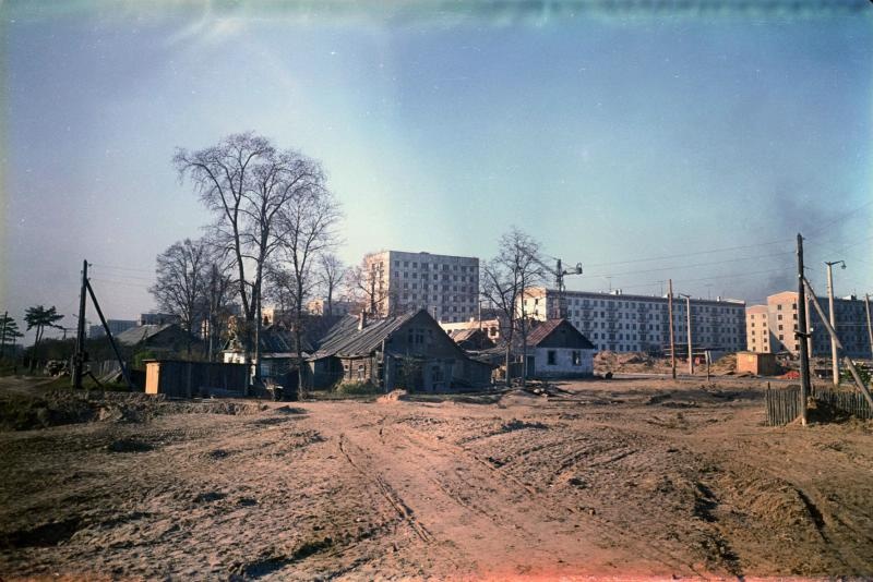 Старые дома и новостройки, 1960-е, г. Москва