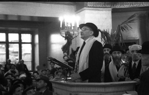 Торжественное богослужение в Московской хоральной синагоге в честь провозглашения Государства Израиль, 4 июля 1948, г. Москва