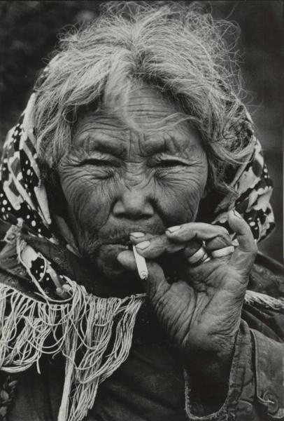Портрет пожилой женщины, 1972 год, Чукотский национальный округ. Из серии «Встречи с Чукоткой».Выставка «Возраст мудрости» с этой фотографией.